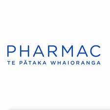 Picture of Pharmac logo with white background and blue lettering   