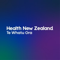 Health New Zealand Te Whatu Ora logo with dark blue background and white lettering