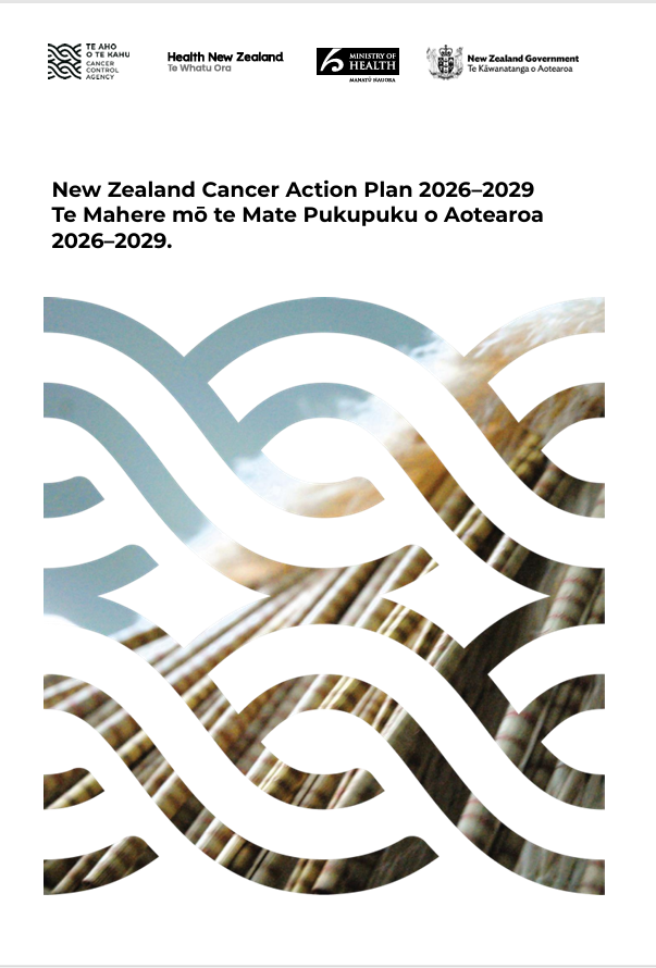 Cover of the New Zealand Cancer Action Plan 2026-2029